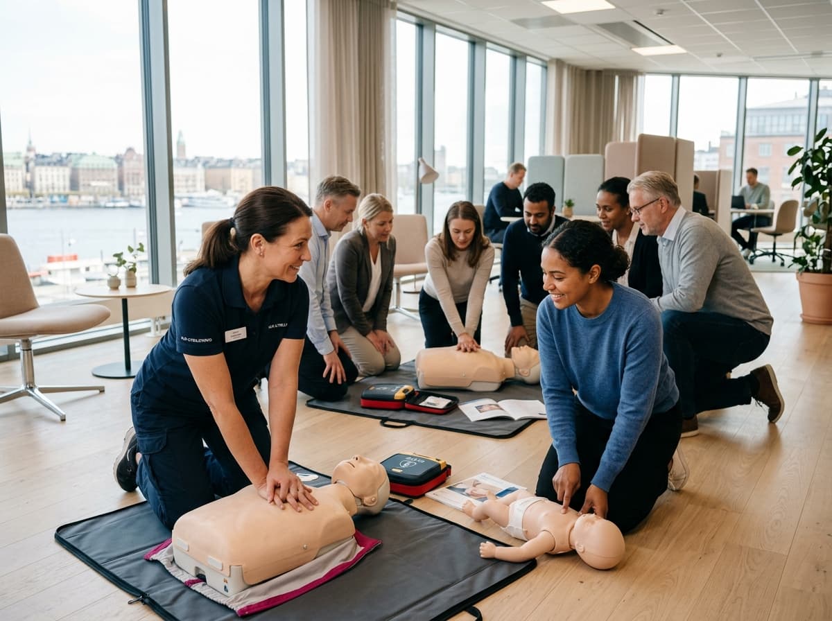 HLR kurs Stockholm med instruktörer som hanterat riktiga hjärtstopp
