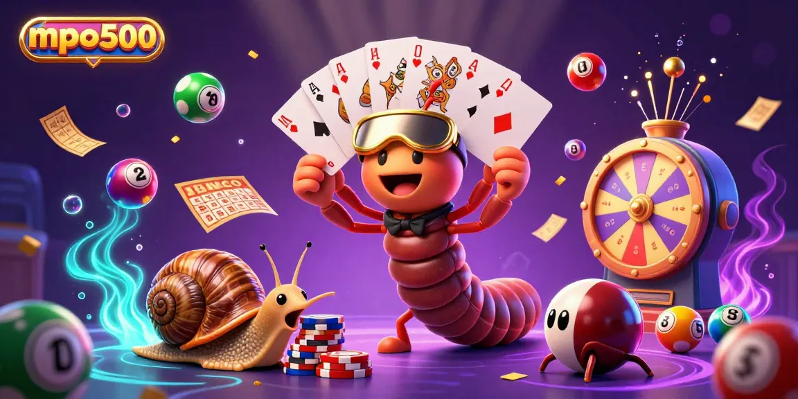 Experience thrilling gameplay with mpo500 as a cartoon millipede dealer showcases dynamic lottery elements.