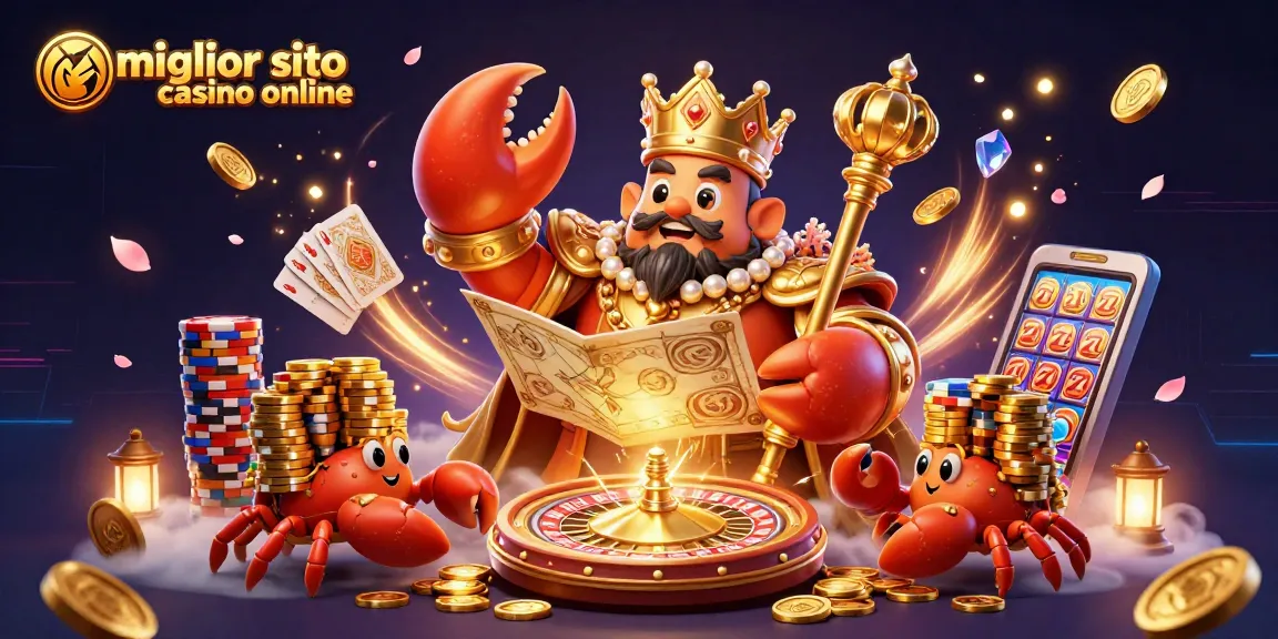Scopri il miglior sito casino online con l'imperatore granchio e i servitori di grano d'oro.
