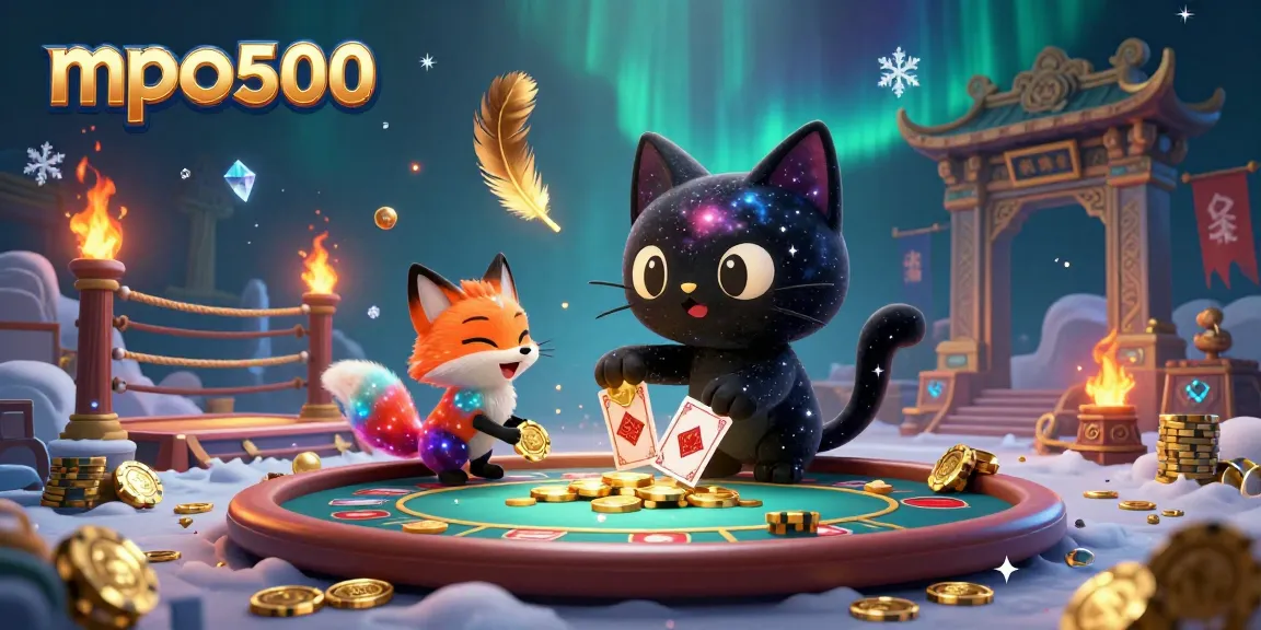 Experience the thrilling world of mpo500 with vibrant characters and dynamic casino elements.