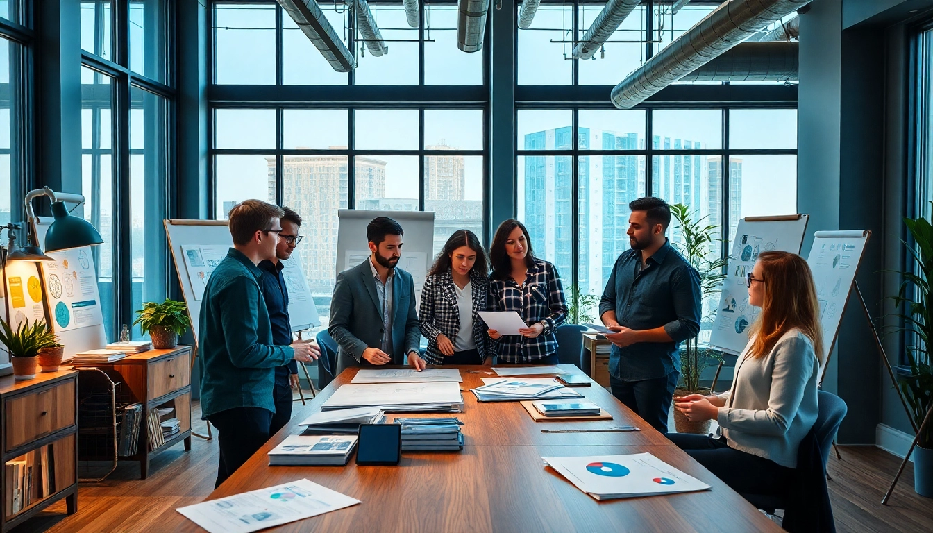 Creative team at a branding agency Melbourne developing innovative strategies.