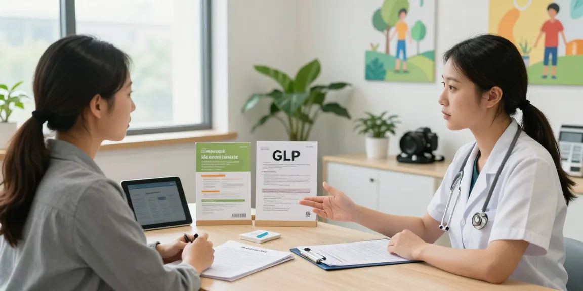 Consultation about Miravi GLP treatment in a modern clinic setting