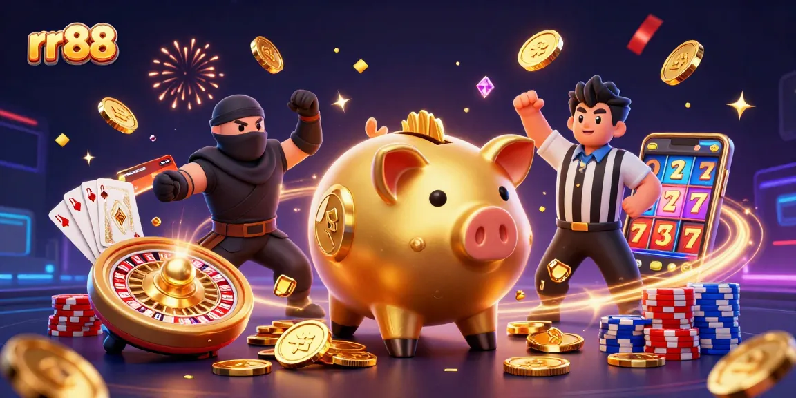 rr88 showcases dynamic casino action with colorful characters and a vibrant atmosphere