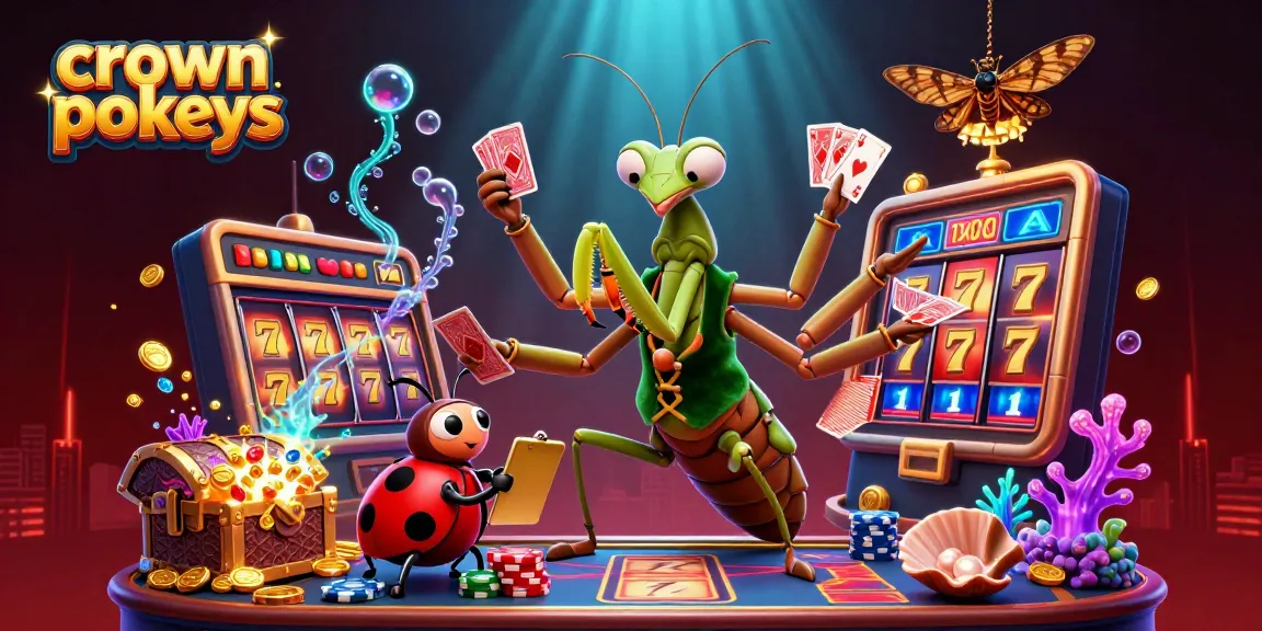 Join the exciting world of crown pokies with vibrant slot reels and cheerful casino characters