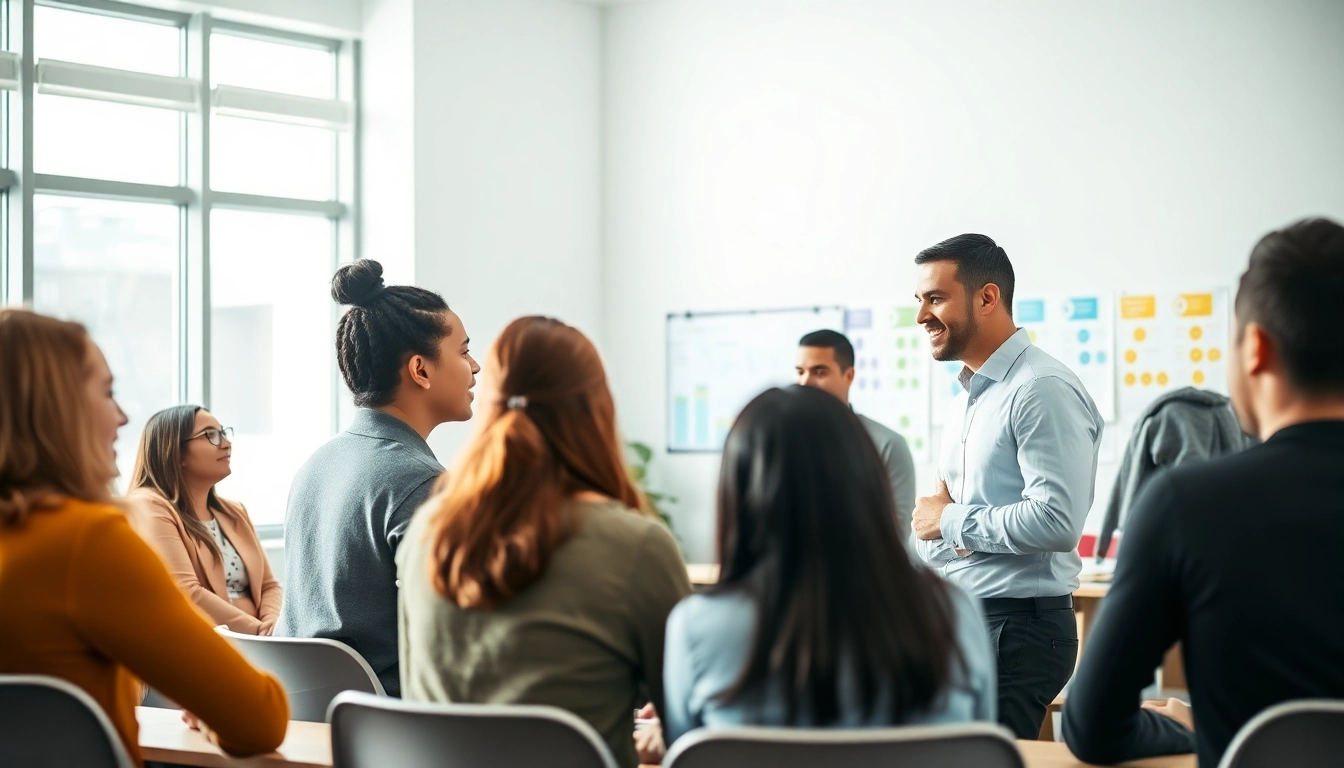 Group session focused on finding the Ideal career with diverse professionals learning together.