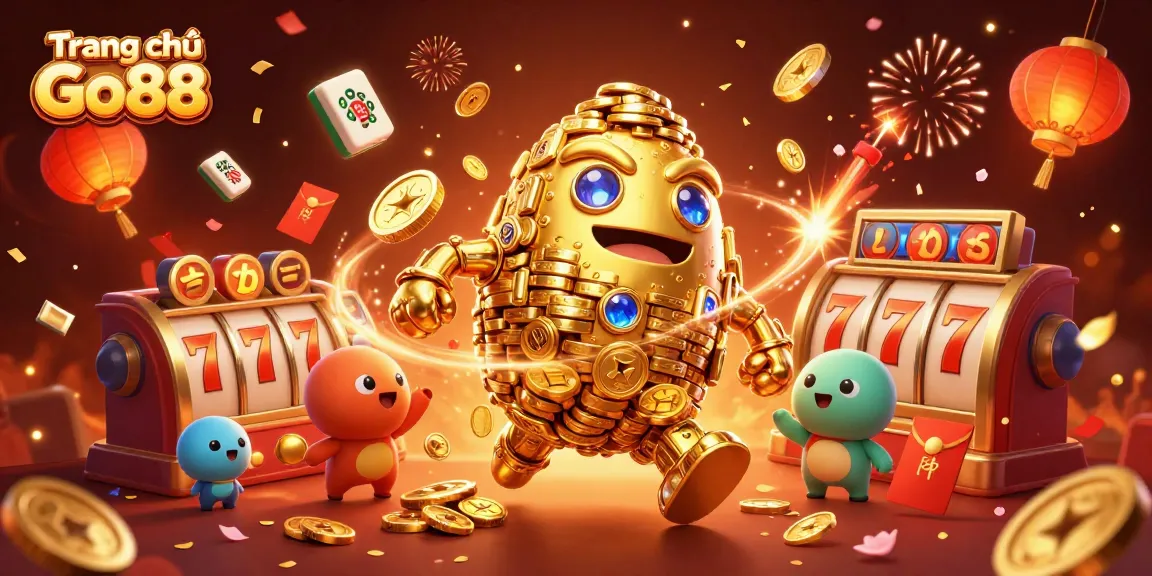 Experience thrilling gameplay with Trang chủ Go88's golden golem and vibrant casino elements in a dynamic online atmosphere.