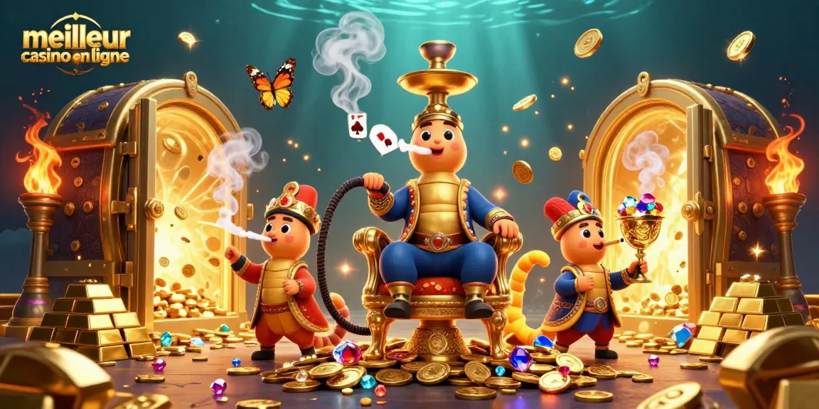 Gagnez gros avec le meilleur casino en ligne, où un énorme chenille-maître du narguilé crée de la magie.