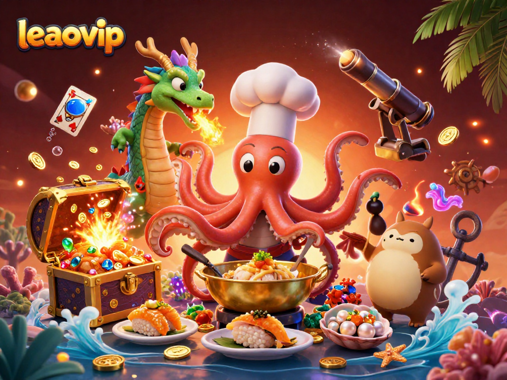 Experience thrilling gameplay with leaovip's vibrant casino world featuring animated characters and rich elements.