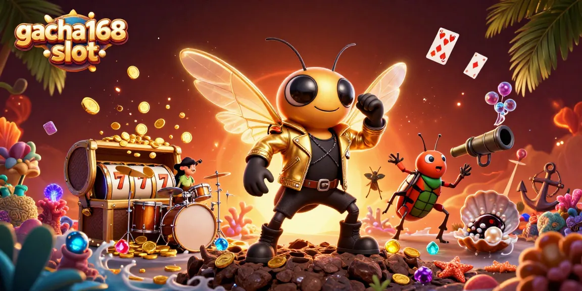 Experience the excitement of gacha168 slot with vibrant 3D casino characters and dynamic game elements.