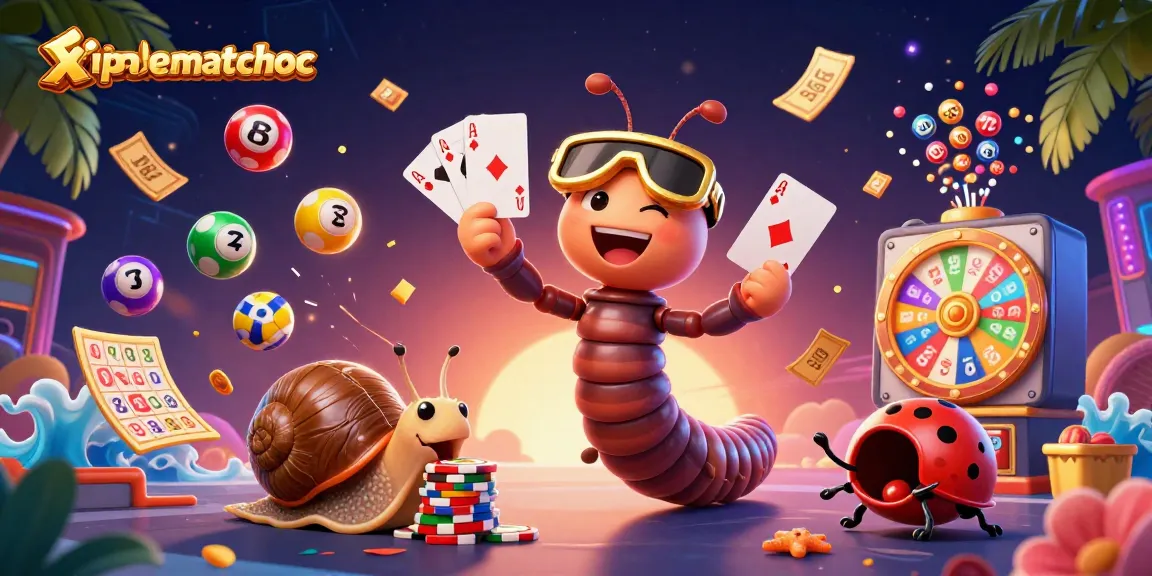 Engage in thrilling gameplay with xiphematchuoc and its vibrant casino scene featuring a millipede dealer.