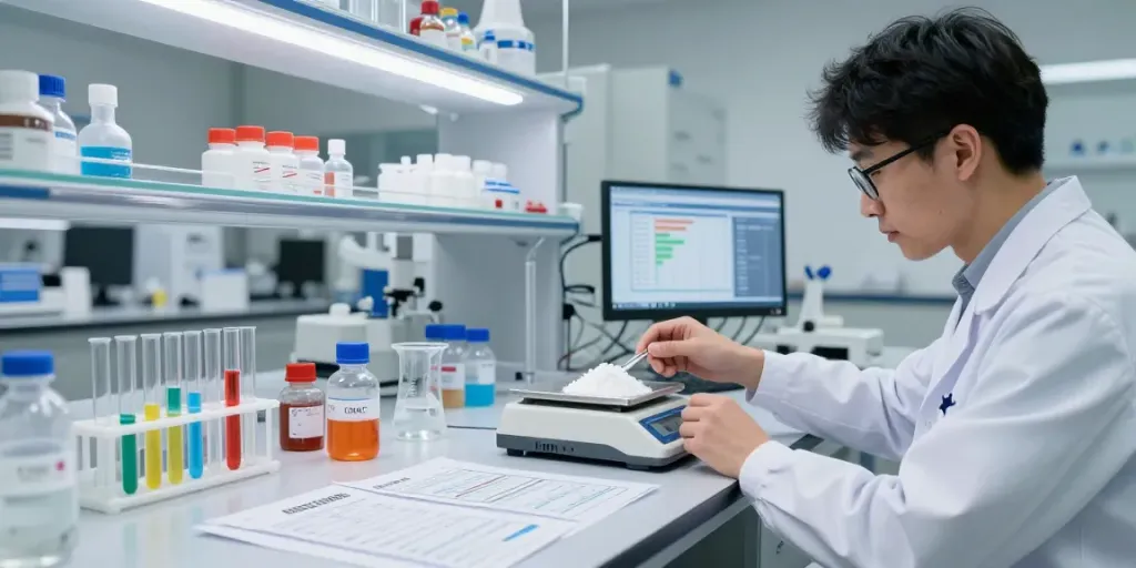 تحلیل و کاربرد کربوکسی متیل سلولز در آزمایشگاه صنعتی با استفاده از تجهیزات پیشرفته