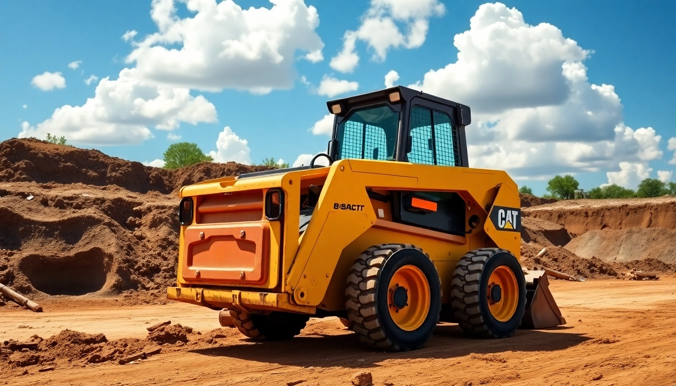 Bobcat working on a construction site showcasing its powerful features in action.
