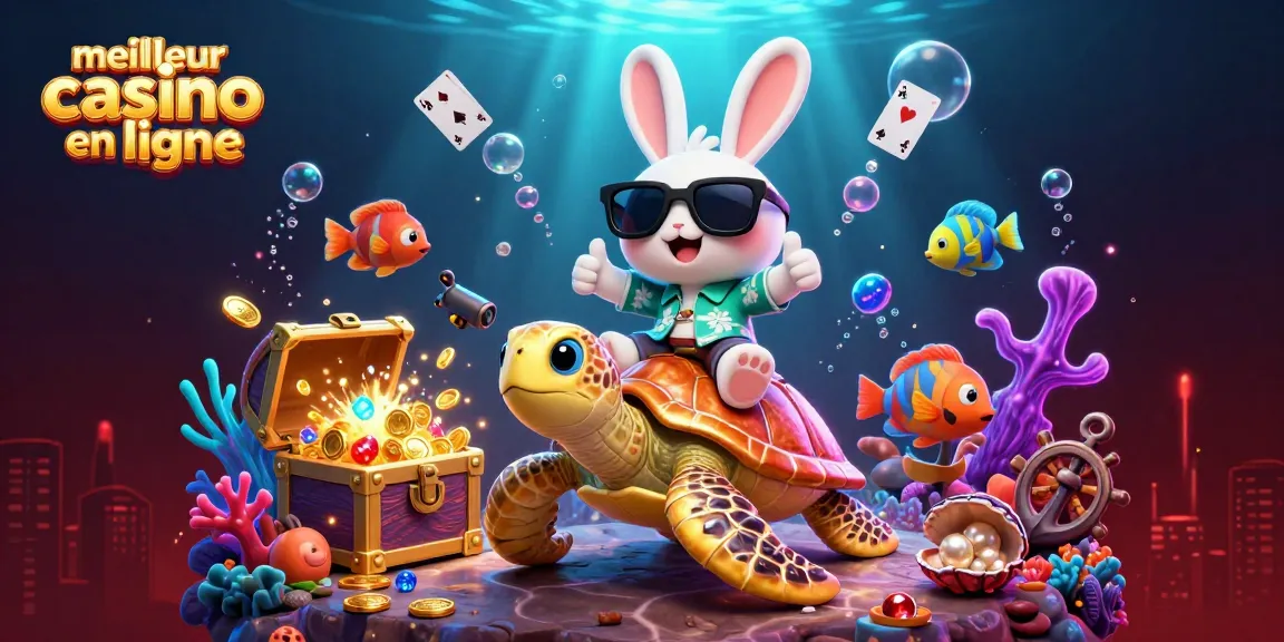 Plongez dans le meilleur casino en ligne avec un lapin chanceux et une tortue dorée.