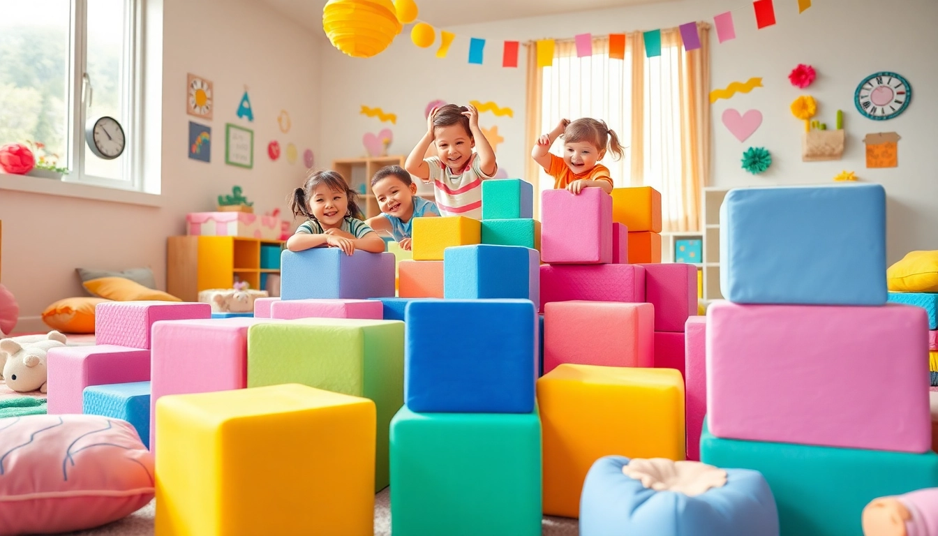 Get the details on soft foam building blocks in vibrant playroom setup.