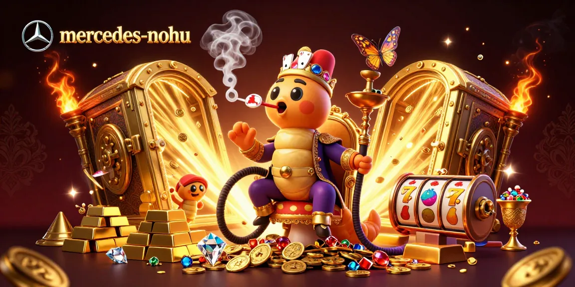 Experience thrilling wins with mercedes-nohu as a hookah-master celebrates in a vibrant casino scene.