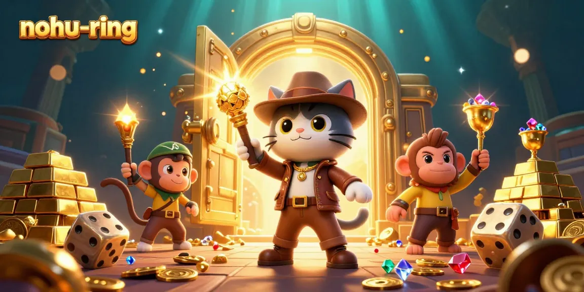 Play to win exciting jackpots in nohu-ring, showcasing vibrant casino treasures and adventures.