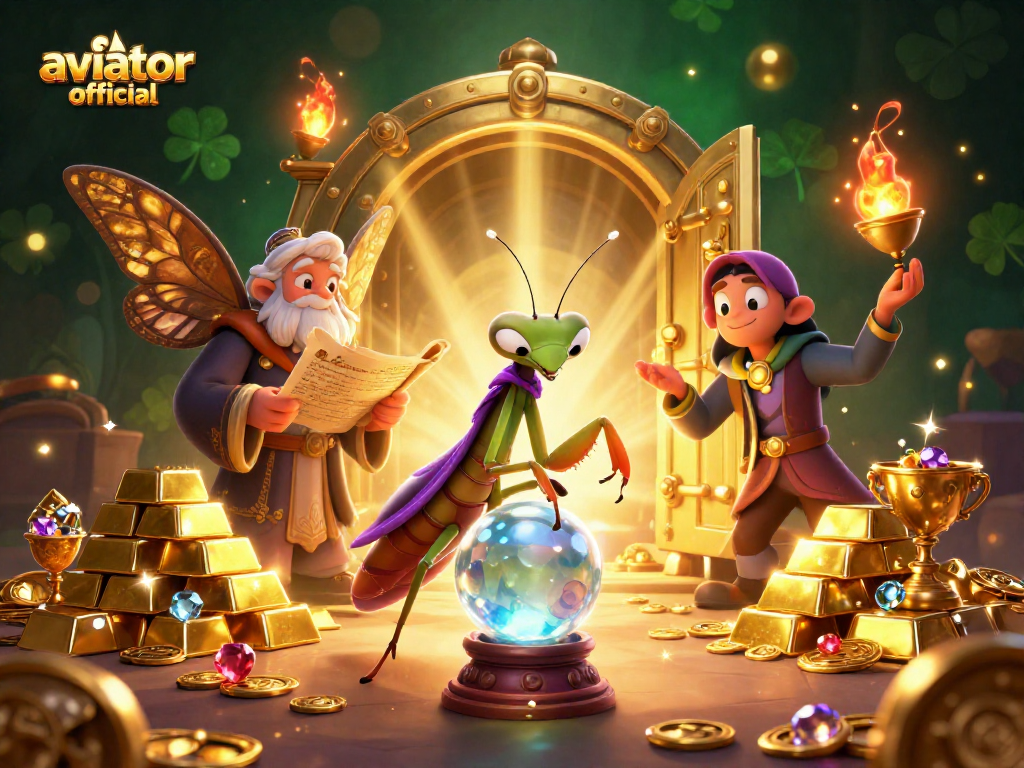 Engage with the thrilling aviator official game while witnessing a magical scenario filled with luck and treasures.