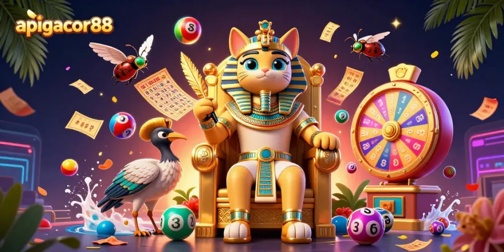 Engage in thrilling action with apigacor88's vibrant games, featuring colorful lottery elements.