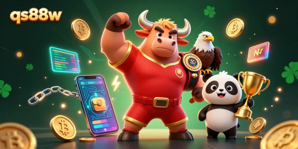 Experience thrilling gameplay at qs88w with vibrant characters and casino elements in an energetic digital scene.