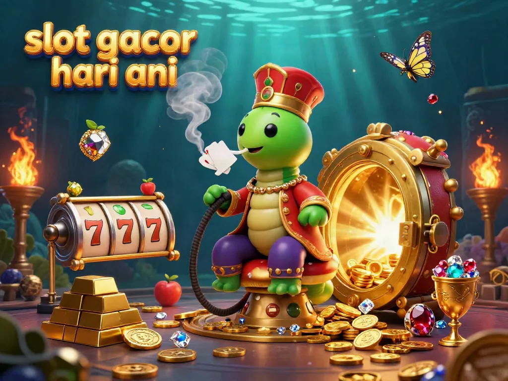 Gambar slot gacor hari ini dengan karakter penguasa cerutu dan elemen perjudian berkilau.