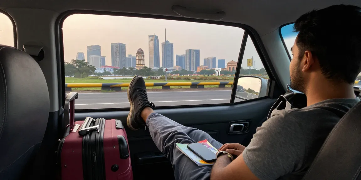 Outstation Cabs provide a scenic journey through Mumbai, featuring iconic landmarks and a comfortable interior.