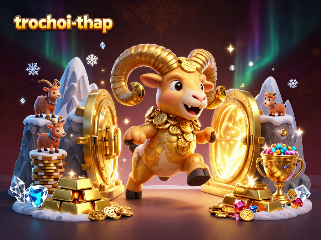 Experience the thrill of trochoi-thap with a golden ram charging through a treasure vault.