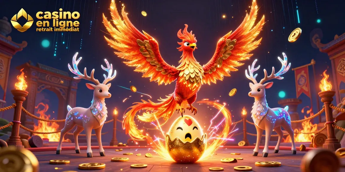 Expérimentez le casino en ligne retrait immédiat avec une illustration 3D captivante.