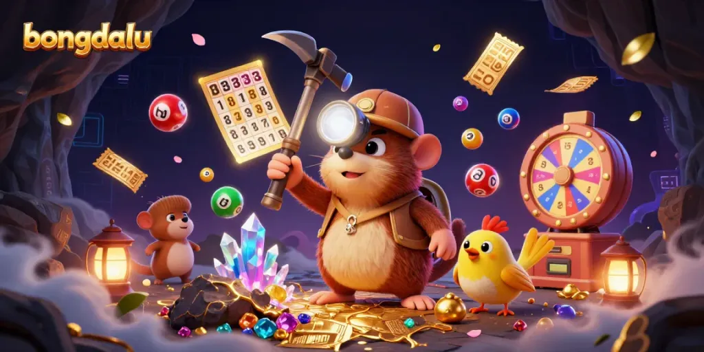 Bongdalu elevates gaming with a dynamic scene of adventure, showcasing lively characters and vibrant casino elements.