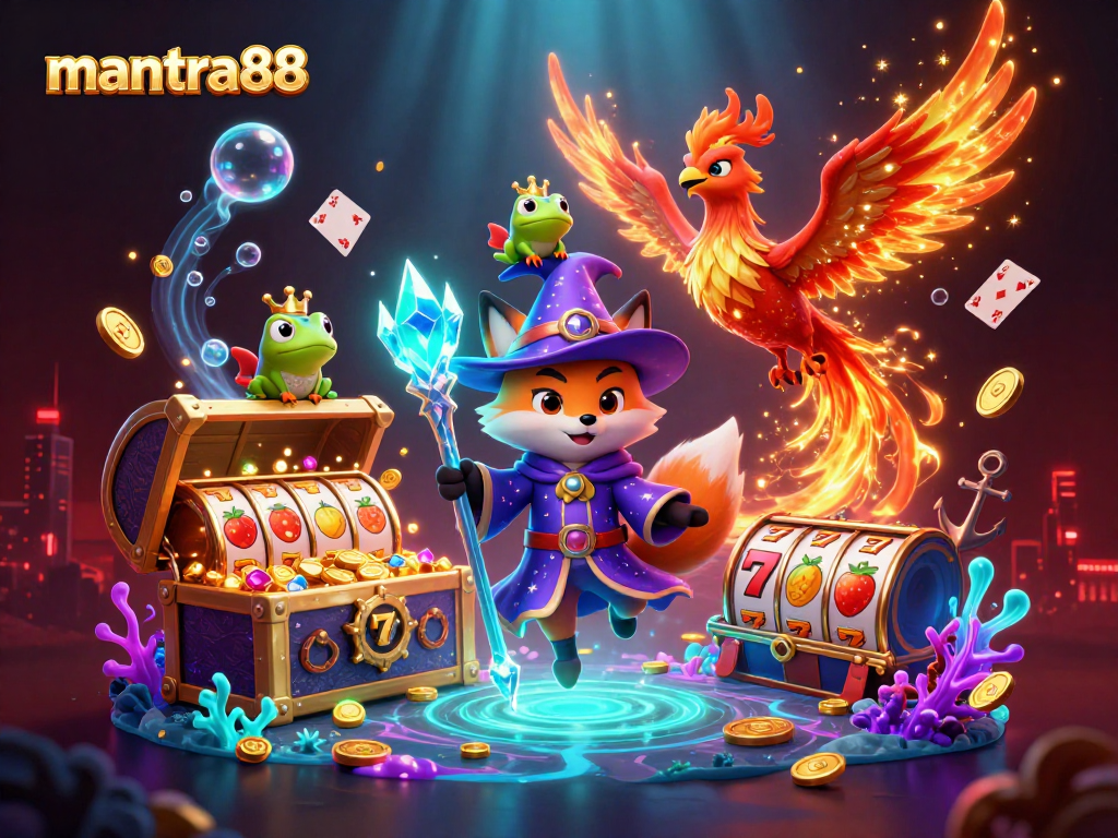 Win big with mantra88 and enjoy a vibrant casino experience filled with slots, coins, and magical elements.