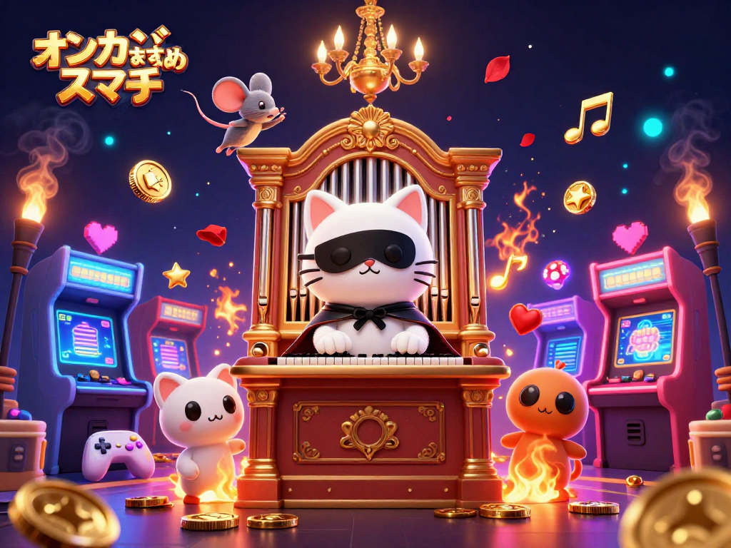 オンカジおすすめ スマホでスリル満点のカジノゲームを楽しむ様子を描いたイラスト