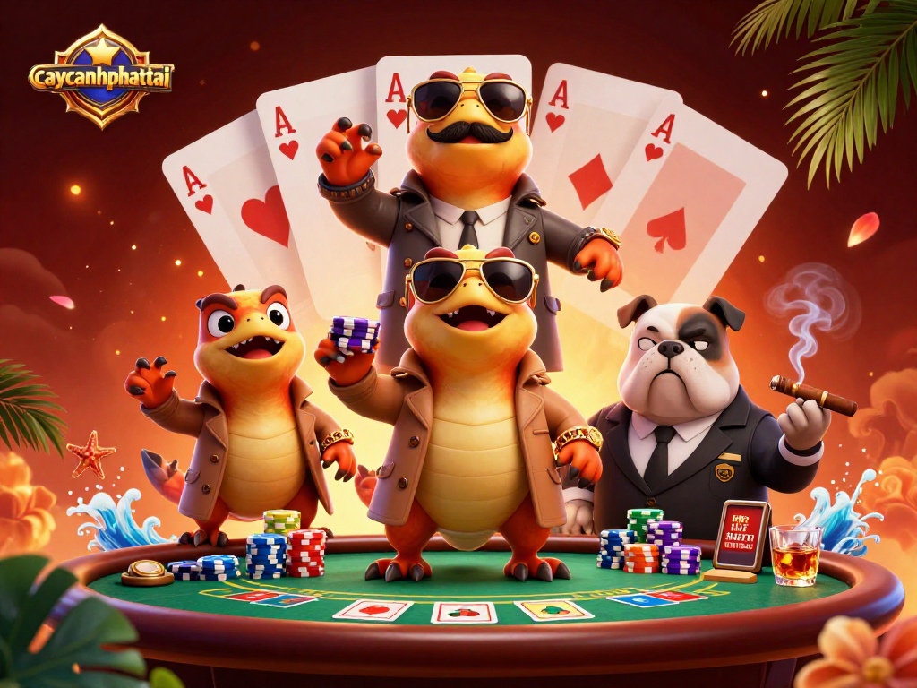 Engage with caycanhphattai in a vibrant casino scene filled with excitement and strategic plays.