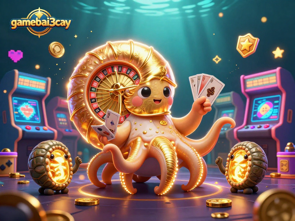 Engage with gamebai3cay through an enchanting casino-themed adventure with vibrant 3D elements.