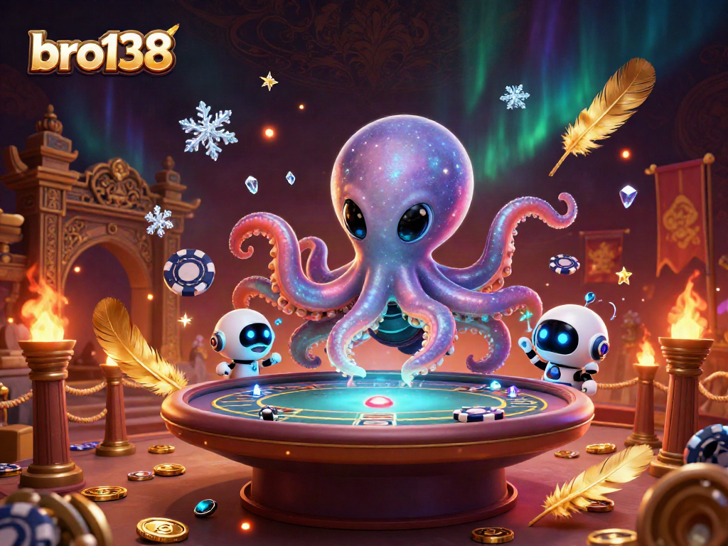 Experience the excitement of bro138 slots with animated alien characters and dynamic poker elements!
