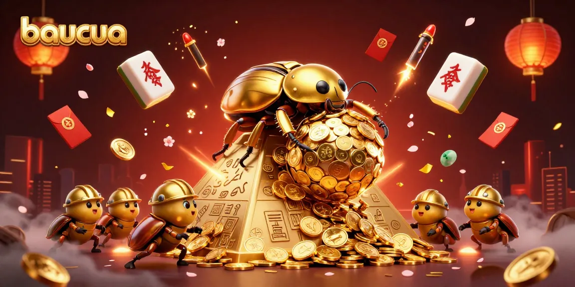 Engage in the thrilling baucua game with vivid 3D characters and dynamic visual elements.