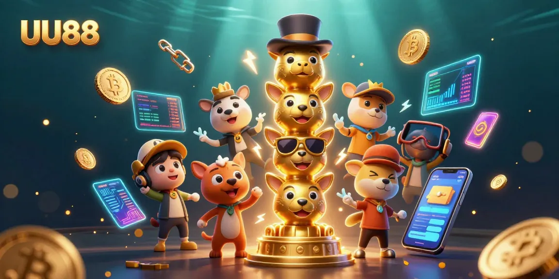 Engage with UU88's vibrant 3D illustration showcasing a colorful casino scene filled with thrilling game elements.