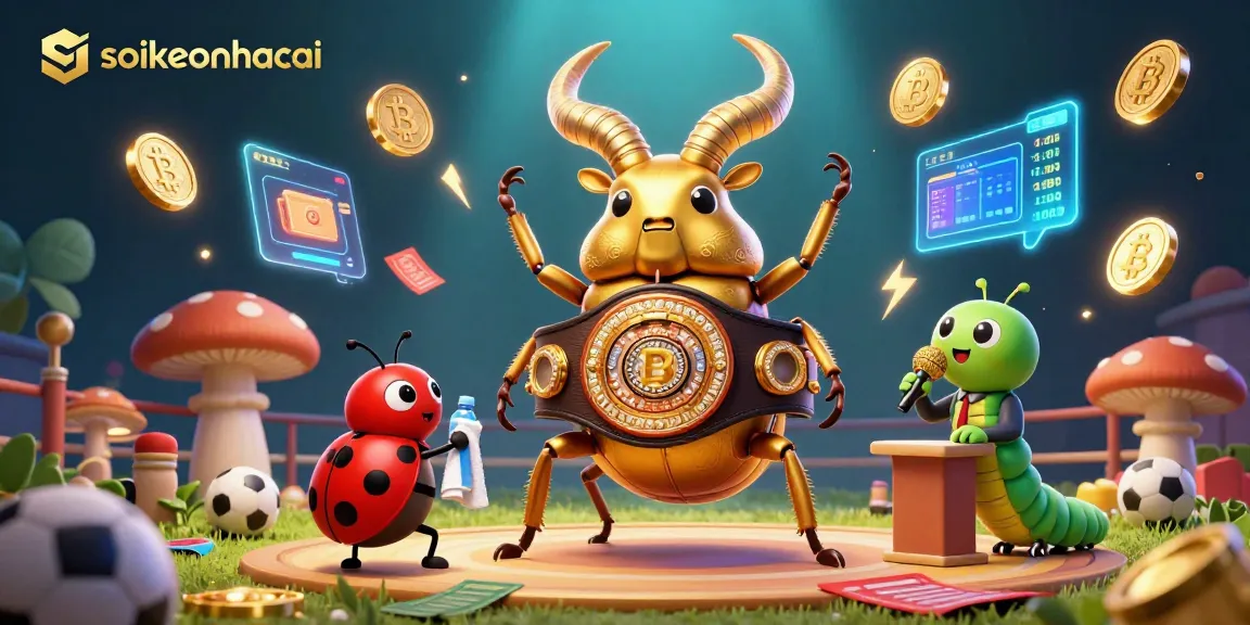 Spark exciting sports betting insights with soikeonhacai in this vibrant 3D illustration.