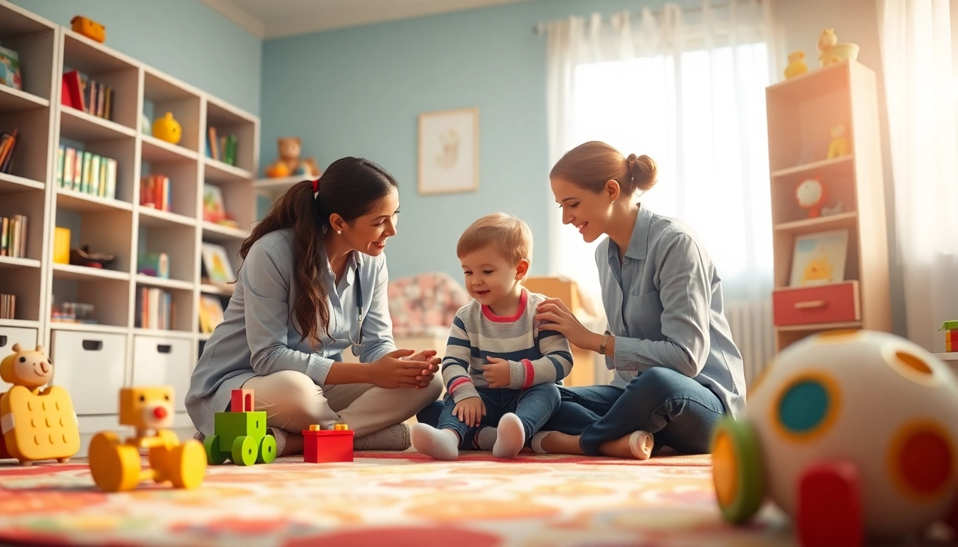 Engaging ABA therapy in Troy session with a child and therapist in a cozy, bright room.
