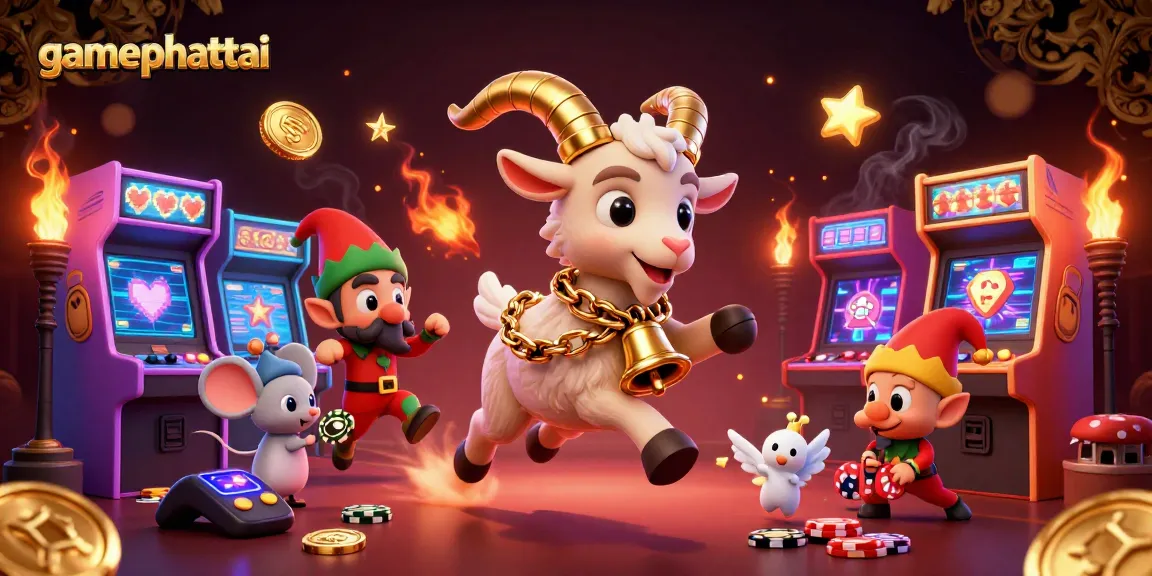 Spin the reels in gamephattai with vibrant scenes of a playful casino environment