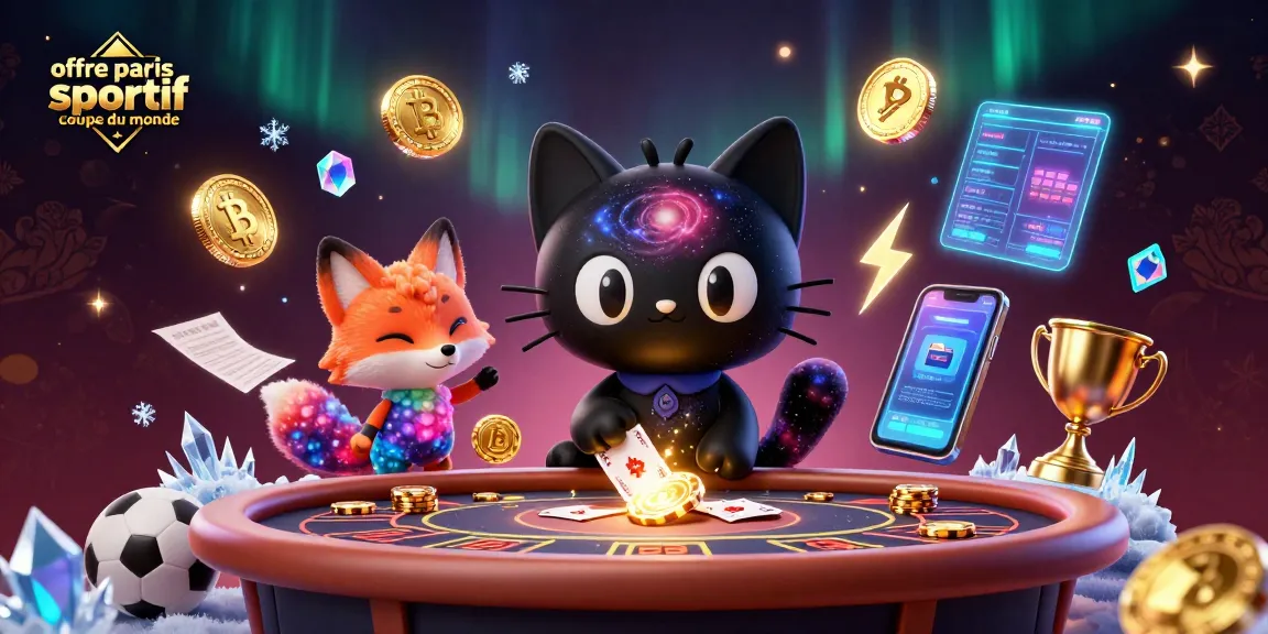Offre paris sportif coupe du monde : paris gagnants autour d'une table de casino cosmique.
