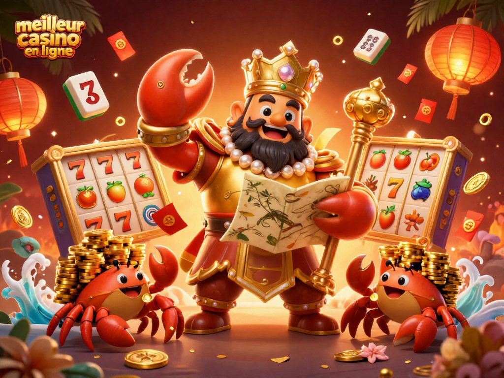 Jouez et gagnez avec le meilleur casino en ligne grâce à cette illustration animée captivante.