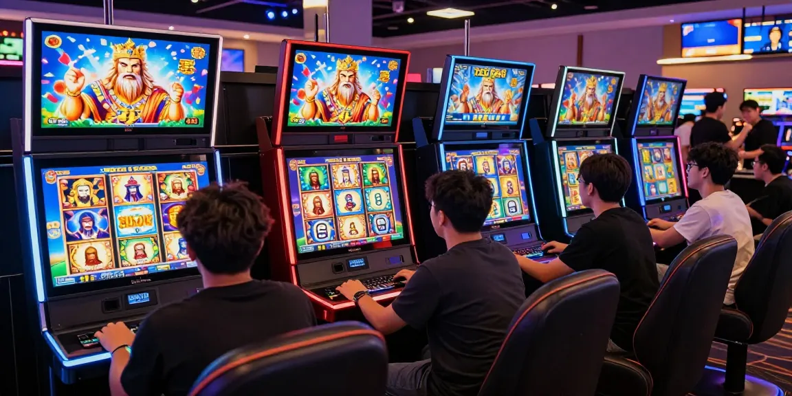 Players enjoying slot zeus games in a vibrant online casino.