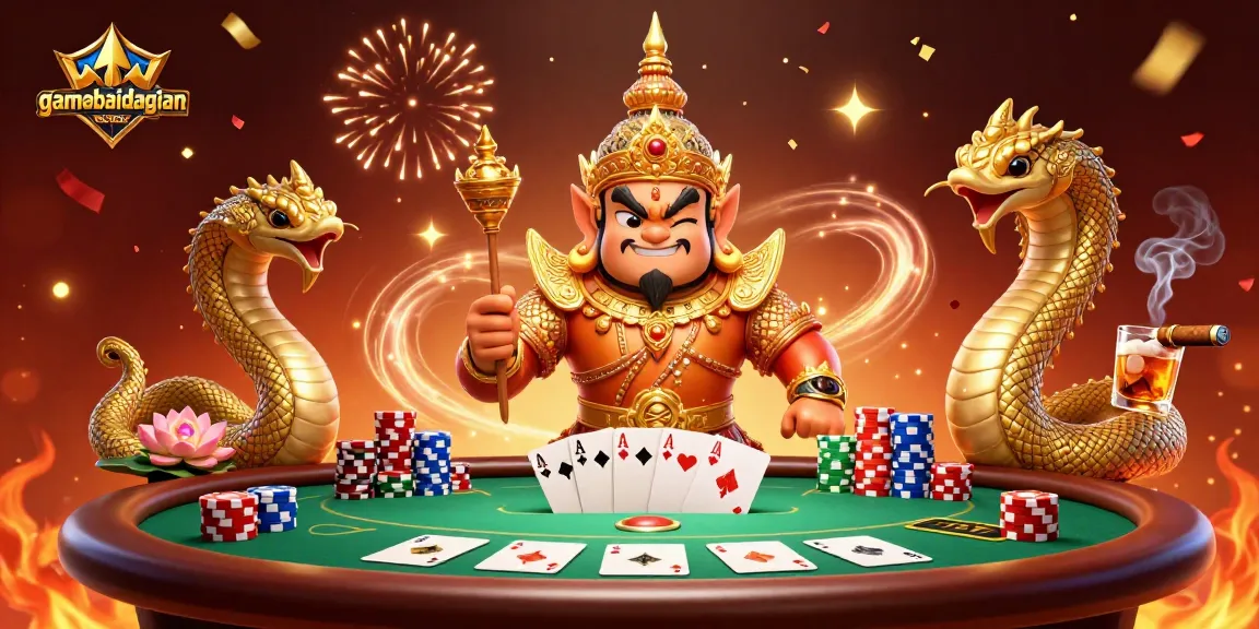 Play Jhandi Munda with gamebaidangian's vibrant casino elements and thematic guardians.