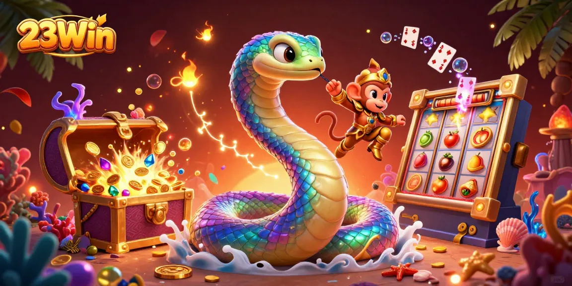 Experience the thrill of winning at 23Win with vibrant slots and colorful characters!